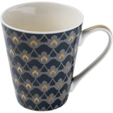 Oriental Heron Design Ceramic China Set of 4 Mugs - Home Deco London