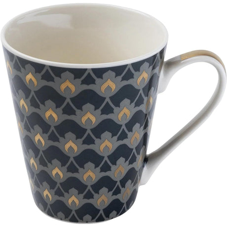 Oriental Heron Design Ceramic China Set of 4 Mugs - Home Deco London