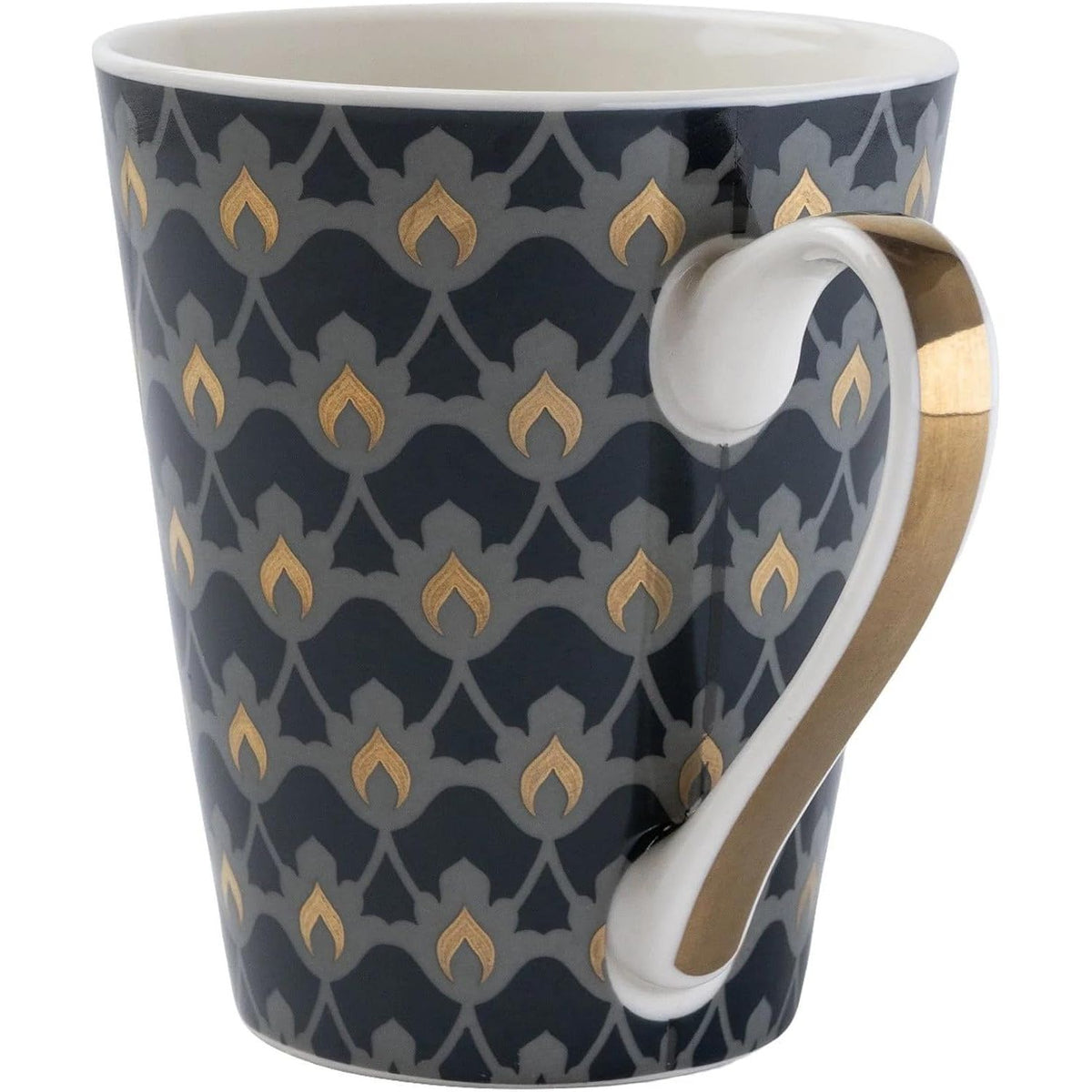 Oriental Heron Design Ceramic China Set of 4 Mugs - Home Deco London