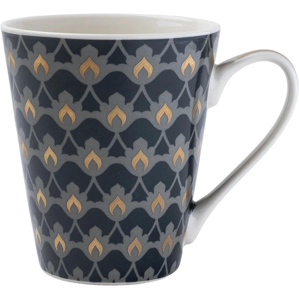 Oriental Heron Design Ceramic China Set of 4 Mugs - Home Deco London