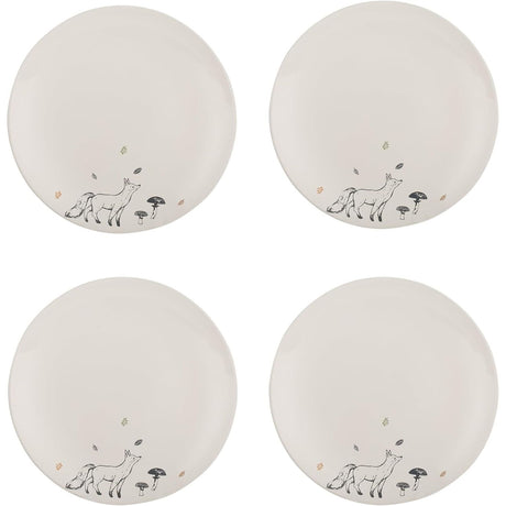 Price & Kensington Woodland Set of 4 Stoneware Dinner Plates - Home Deco London