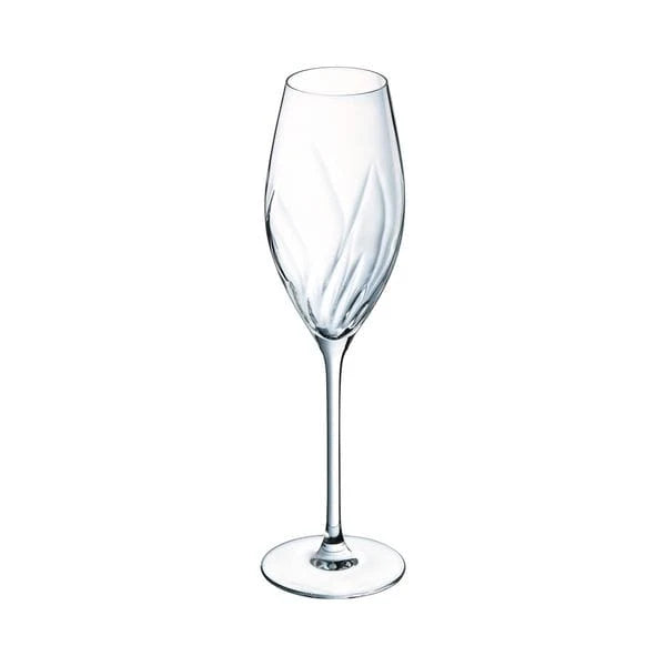 Cristal d'Arques 24cl Swirly Champagne Flute Set of 4 - Home Deco London