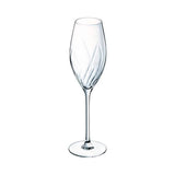 Cristal d'Arques 24cl Swirly Champagne Flute Set of 4 - Home Deco London
