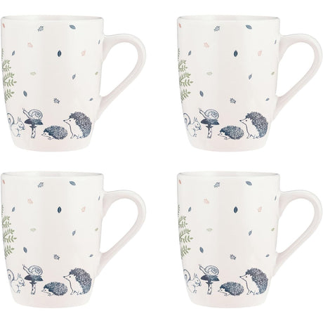 Price & Kensington Woodland Set of 4 Stoneware Mugs - Home Deco London