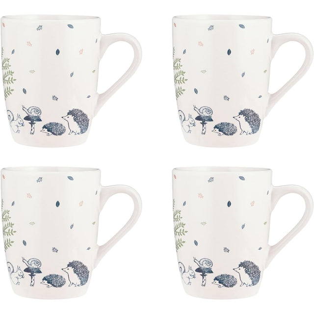 Price & Kensington Woodland Set of 4 Stoneware Mugs - Home Deco London