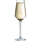 Distinction Cristal D'arques Champagne Flutes Set of 6, 23cl Krysta Crystal Glasses - Home Deco London