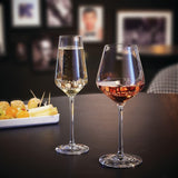 Distinction Cristal D'arques Champagne Flutes Set of 6, 23cl Krysta Crystal Glasses - Home Deco London