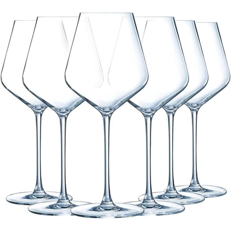 Cristal D'arques Distinction 38cl Wine Glasses Set of 6 - Home Deco London