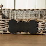 Small Dog Basket with Padded Bed and Personalised Chalk Board - Home Deco London