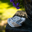 Small Resin Stone Rose Ornament - a beautiful decorative stone rose with layered petal detail, perfect for home decor.