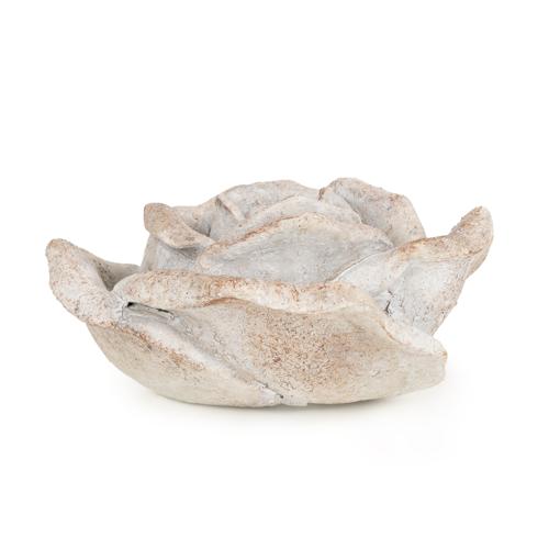 Small Resin Stone Rose Ornament used in a group setting, demonstrating its versatility as a decorative stone rose in home styling.