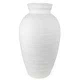 47cm Small Traditional Vase - Stylish white ceramic decorative vase featuring a rounded body and narrow neck, ideal for enhancing home interiors.