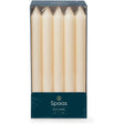 Spaas Unscented Dinner Candles 21/240mm - 10 pieces in ivory, perfect for a cosy evening with no drips.