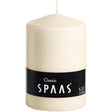 Spaas Unscented Pillar Candle 100/150 mm, ± 90 Hours, Ivory - A classic design unscented pillar candle perfect for creating a cozy atmosphere with its long burn time.