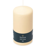 Spaas Ivory Pillar Candle 78x150 mm, 65 Hours Burn Time - Home Deco London