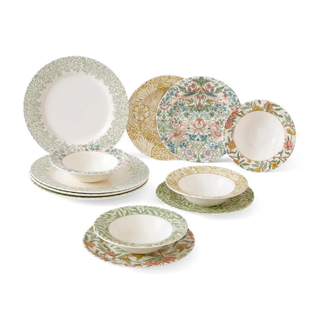 Spode Morris And Co Dinnerware 12 Piece Set - Home Deco London