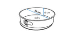 Pyrex asimetriA Round metal springform pan with silicone handle 20cm