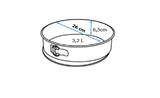 Pyrex asimetriA Round metal springform pan with silicone handle 26cm