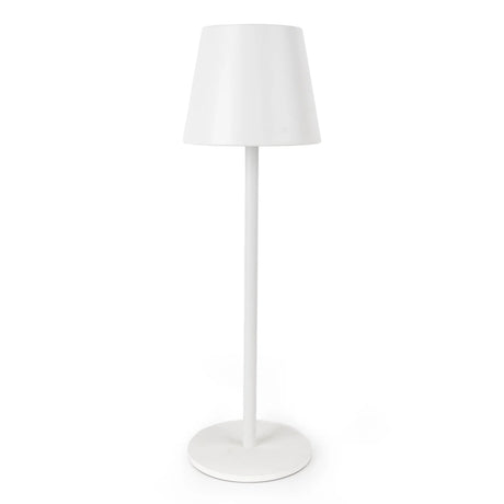 Modern 35.5cm White LED Touch Lamp with Adjustable Brightness - Home Deco London