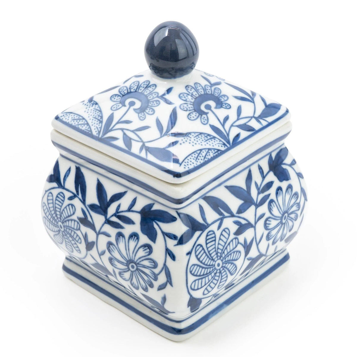 Sumatra Blue and White Ginger Jar 7" - Home Deco London