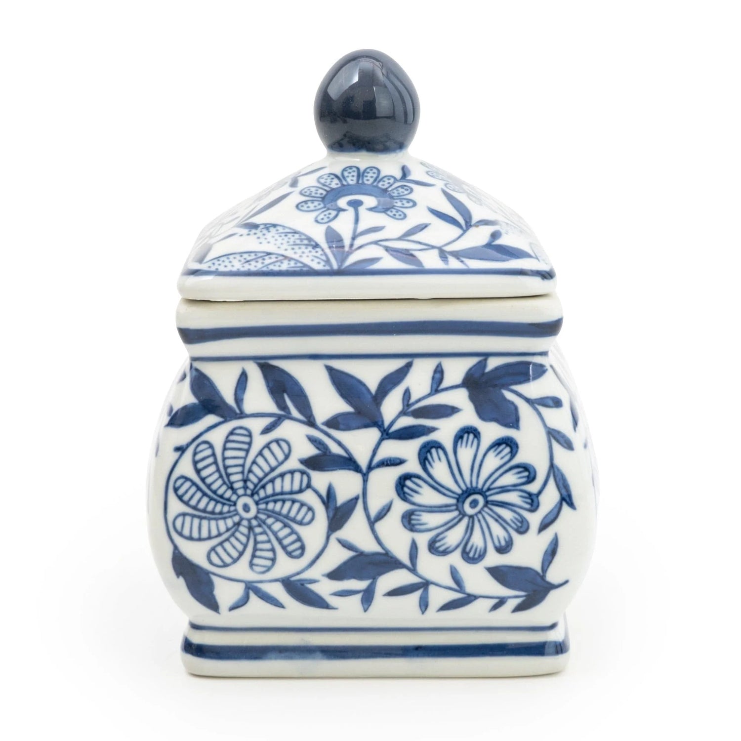 Sumatra Blue and White Ginger Jar 7" - Home Deco London