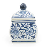 Sumatra Blue and White Ginger Jar 7" - Home Deco London