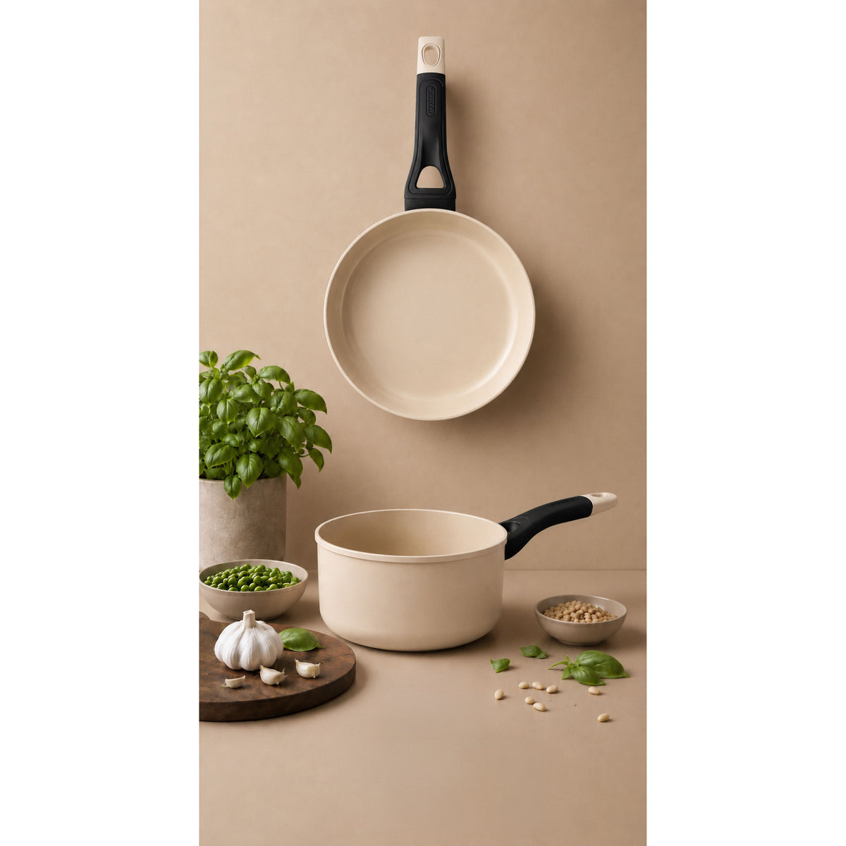 Pyrex Cook & Style 18cm Saucepan - Beige Sand
