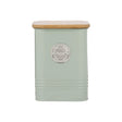 Typhoon Living 1.3L Mint Sugar Canister with Airtight Seal & Bamboo Lid perfect for stylish kitchen storage