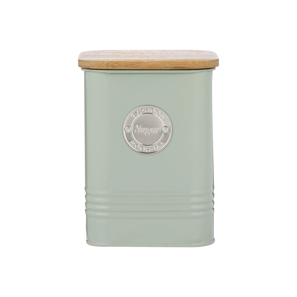 Typhoon Living 1.3L Mint Sugar Canister with Airtight Seal & Bamboo Lid perfect for stylish kitchen storage