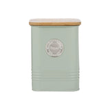 Typhoon Living 1.3L Mint Sugar Canister with Airtight Seal & Bamboo Lid perfect for stylish kitchen storage