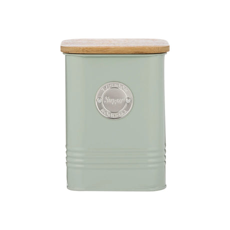 Typhoon Living 1.3L Mint Sugar Canister with Airtight Seal & Bamboo Lid perfect for stylish kitchen storage