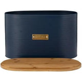 Open bread bin from the Typhoon Otto Kitchen Storage Canister Set with a bamboo lid, illustrating practical kitchen storage solutions.