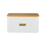 Typhoon Living Otto Square White Bread Bin - Home Deco London