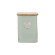 Typhoon Living Squircle Mint Airtight Coffee Storage Canister 1.3L with Bamboo Lid, perfect for keeping your coffee fresh and stylish.