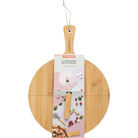 Typhoon Pizza Board Set with Cutter - 12" - Home Deco London