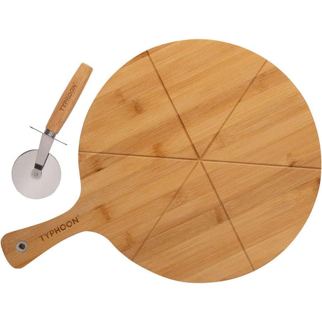 Typhoon Pizza Board Set with Cutter - 12" - Home Deco London