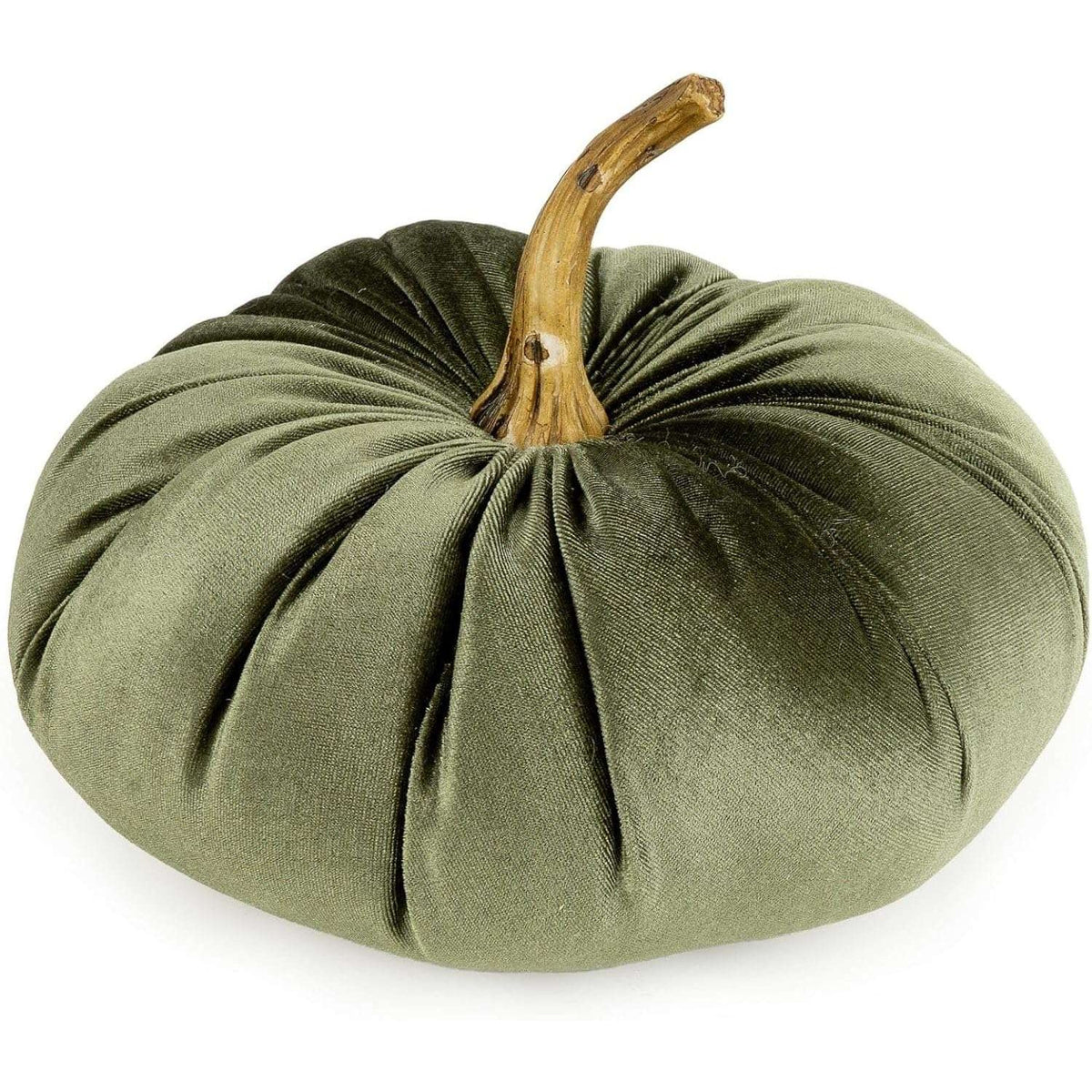 Velvet Green Pumpkin Decor Cushion - Home Deco London
