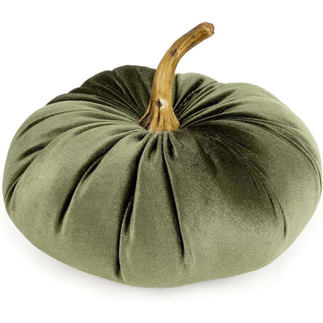 Velvet Green Pumpkin Decor Cushion - Home Deco London