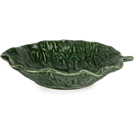 Vibrant Green Ceramic Leaf Plate 22.5cm - Home Deco London