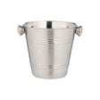 Viners 1 Litre Ice Bucket Stylish Brushed Silver with Handles - Home Deco London