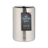 Viners 1.3L Double Wall Wine Cooler Brushed Silver - Home Deco London