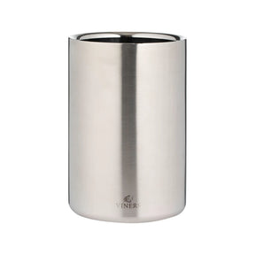 Viners 1.3L Double Wall Wine Cooler Brushed Silver - Home Deco London