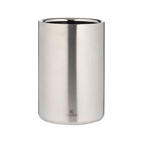 Viners 1.3L Double Wall Wine Cooler Brushed Silver - Home Deco London