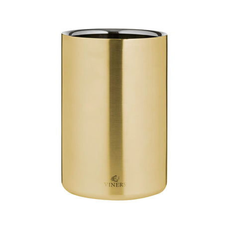 Viners 1.3L Double Wall Wine Cooler Gold - Home Deco London
