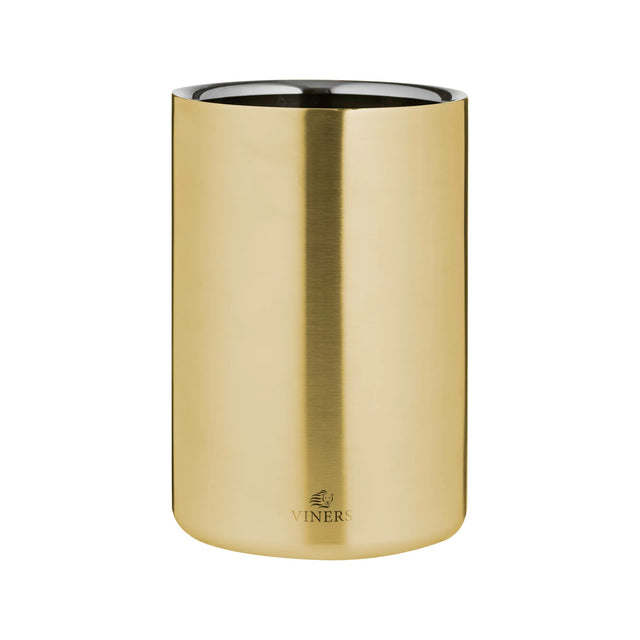 Viners 1.3L Double Wall Wine Cooler Gold - Home Deco London