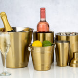 Viners 1.5L Gold Ice Bucket Double Wall - Home Deco London