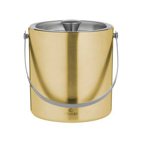 Viners 1.5L Gold Ice Bucket Double Wall - Home Deco London