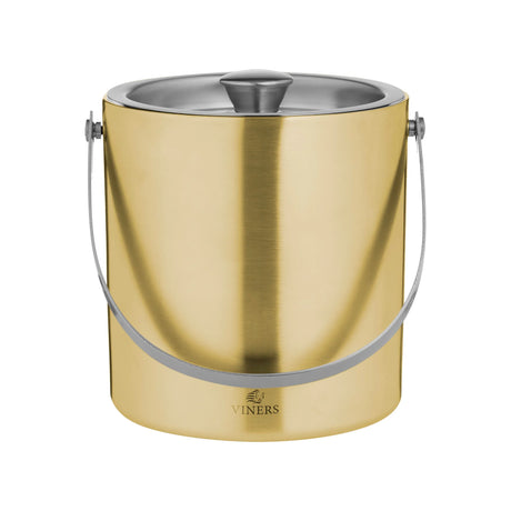 Viners 1.5L Gold Ice Bucket Double Wall - Home Deco London