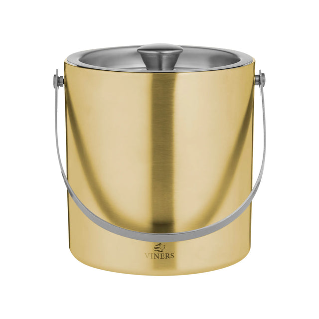 Viners 1.5L Gold Ice Bucket Double Wall - Home Deco London