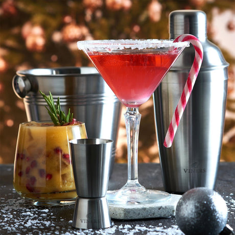 Viners 500ml Brushed Silver Cocktail Shaker - Home Deco London